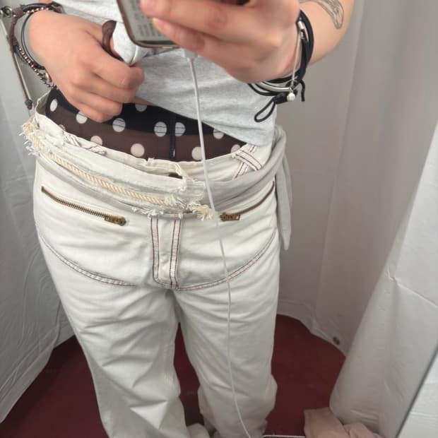 vintage white pants