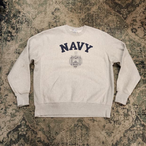 챔피온 리버스위브 US NAVY 스웻셔츠