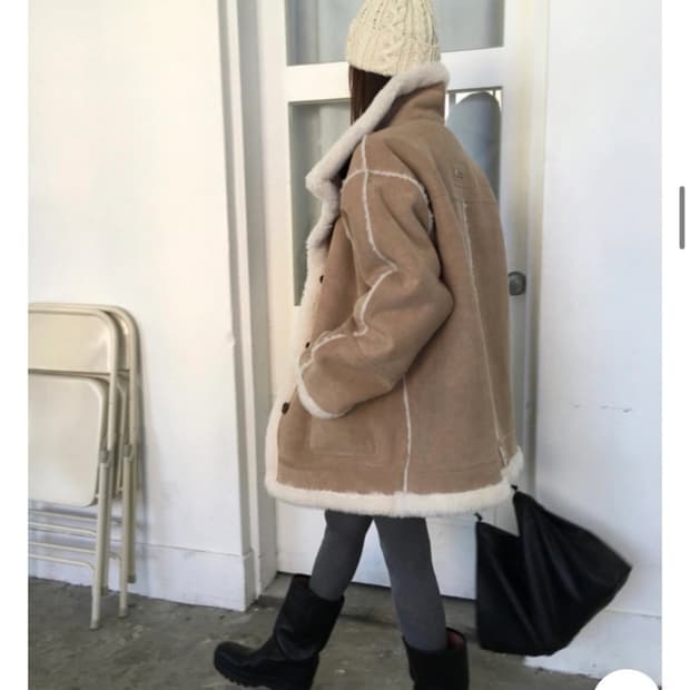 브리드 리버시블 무스탕