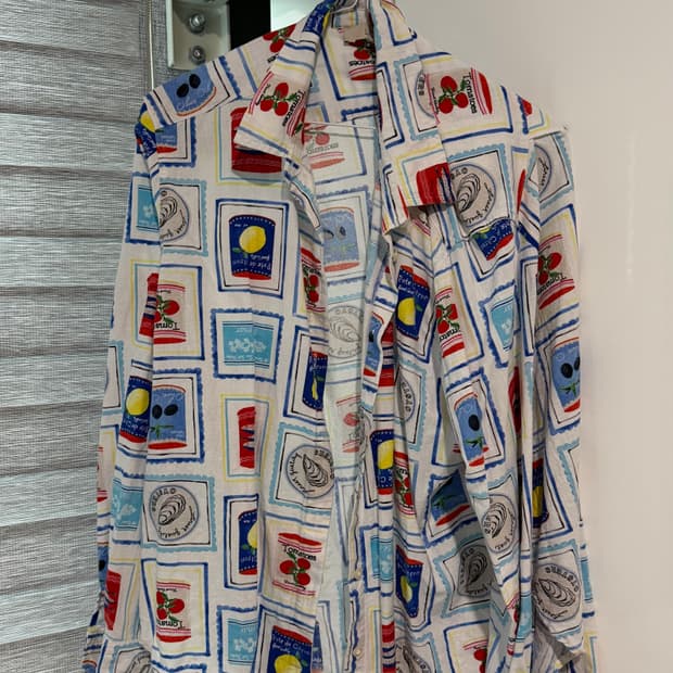 알록달록 빈티지 셔츠 L사이즈