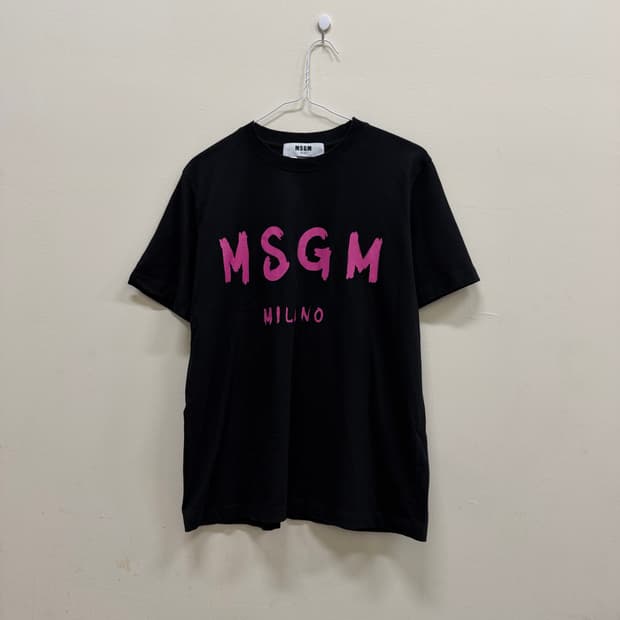 MSGM 밀라노 블랙핑크 반팔