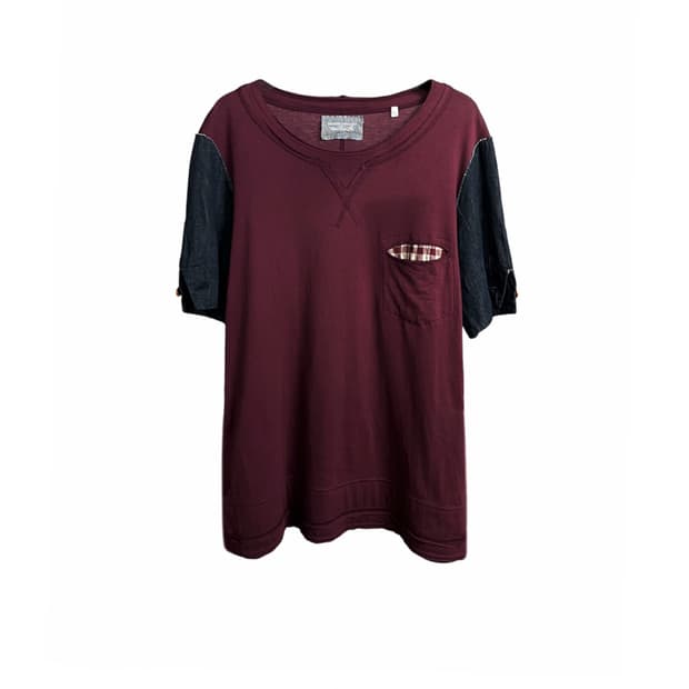 rough layered T-shirt