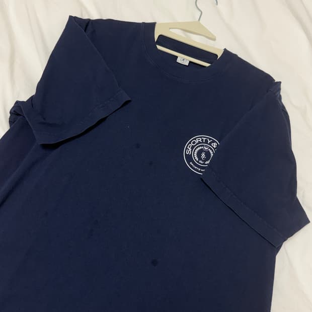 Sporty & Rich 네이비 티셔츠 L 