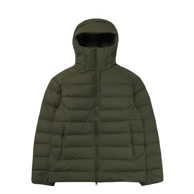 당일배송) M, L 아크테릭스 토륨 후디 타츠 경량패딩 모자 카키