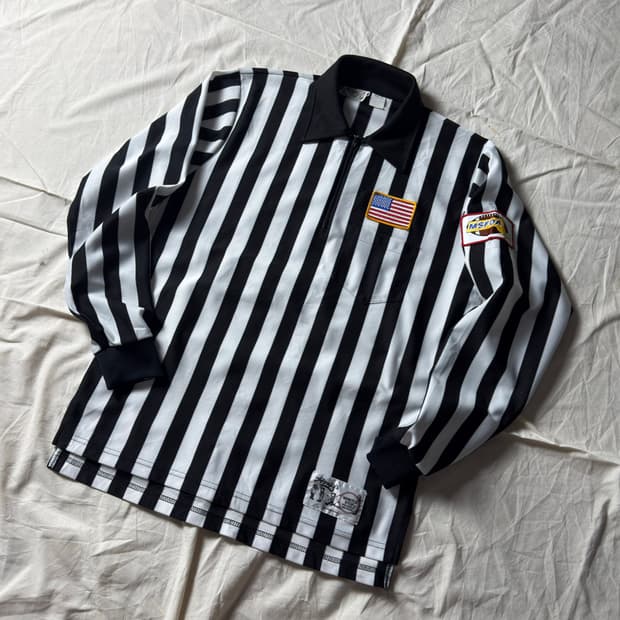 L 90’s USA 빈티지 풋볼 심판 긴팔 저지