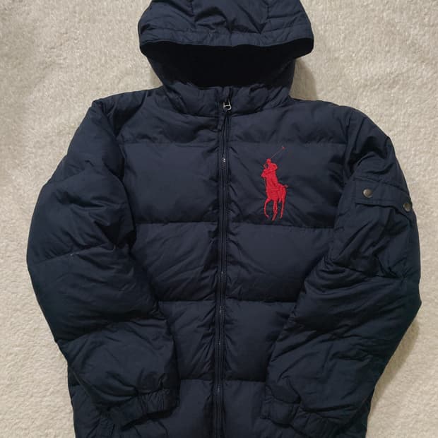 폴로 랄프로렌 레드 빅포니 패딩