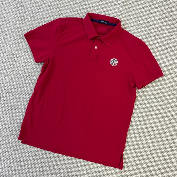 110 헤지스 로윙 로고 반팔 카라티 0316D