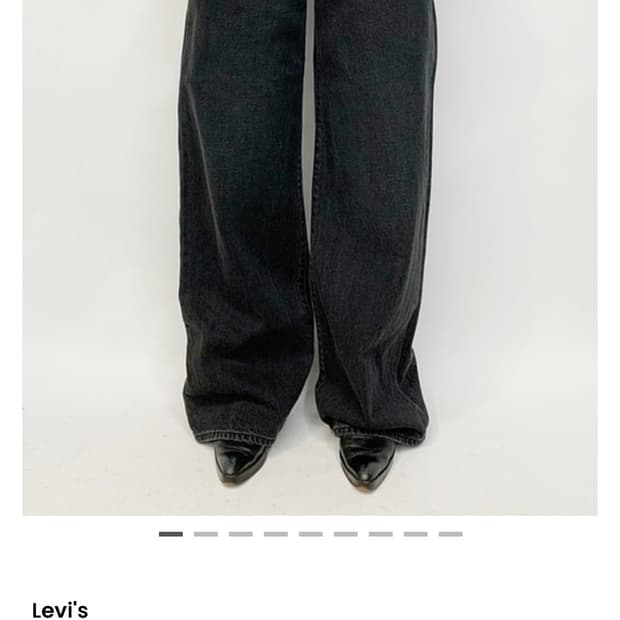 리바이스 빈티지 R탭 흑청 블랙 데님 부츠컷