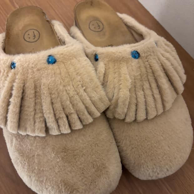 페르커 베이지색 뮬