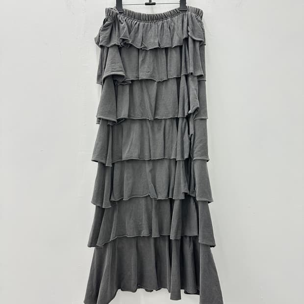 Vintage layered skirt gray