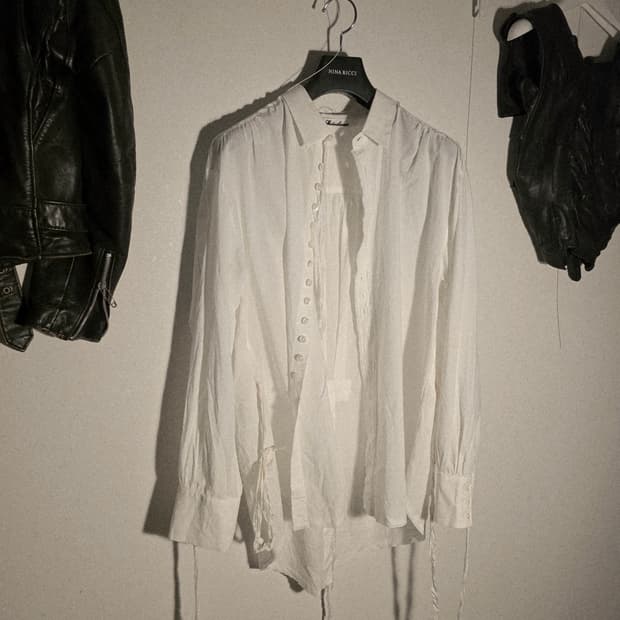 Midorikawa button fringe detail shirt