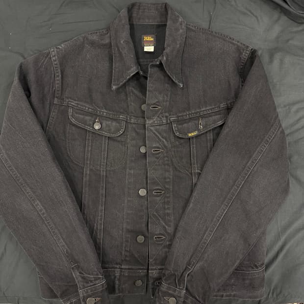 RRL Lot271 데님 트러커 재킷 블랙 (M)