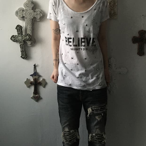 Star pattern t shrit