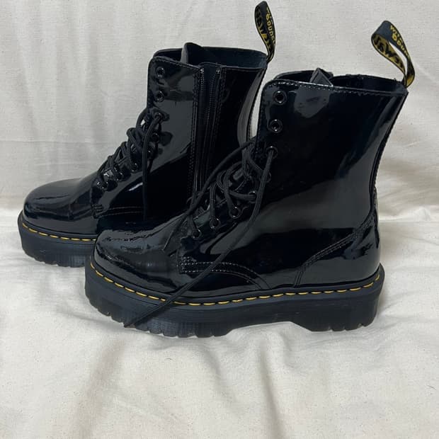 Dr. Marten Patent Leather Jaden Boots