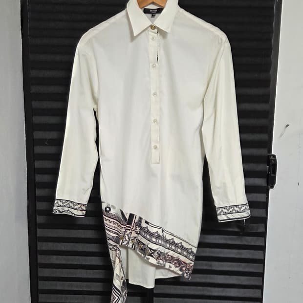 (정품) [베르수스 베르사체] 비대칭 바로크 패널 롱 셔츠 | 00128