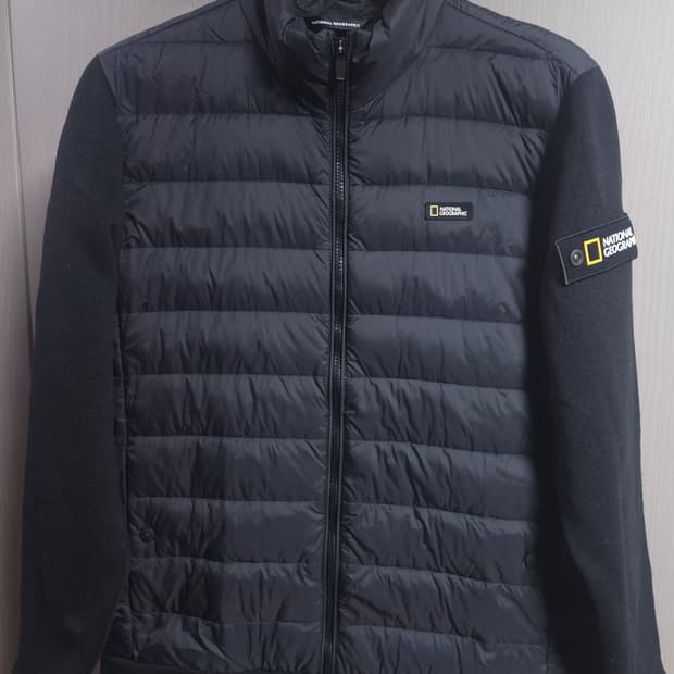 내셔널지오그래픽 니트 덕다운 경량패딩, L