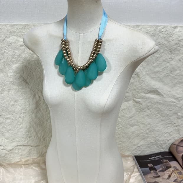 빈티지  리본  오리엔탈 목걸이