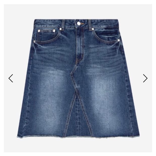 사파리스팟 어센틱 워싱 데님 스커트 치마 safarispot