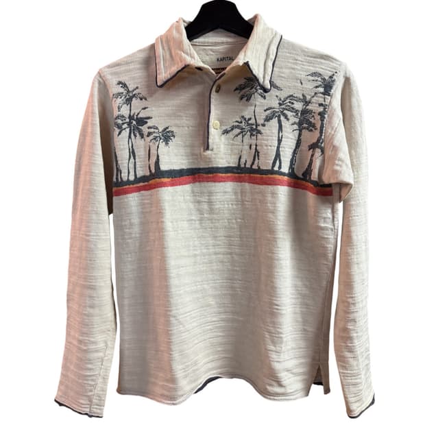 캐피탈 야자수 롱슬리브 카라티