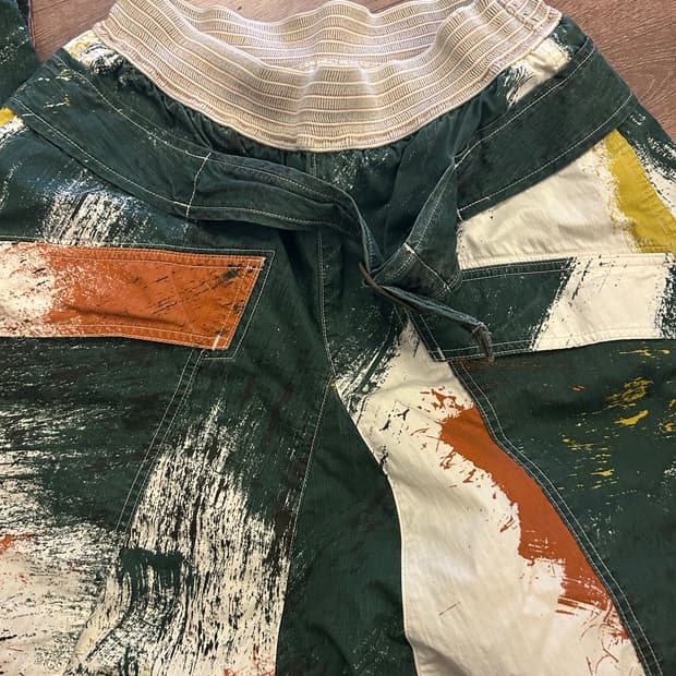 캐피탈 립스탑 팬츠 GREEN CREAM BRUSH camo