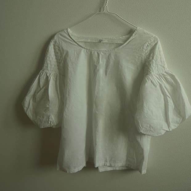 코튼 퍼프 블라우스 cotton puff blouse