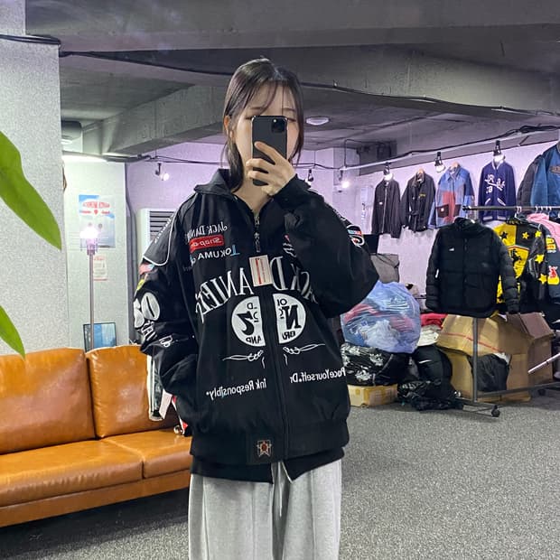 잭다니엘 멀티페치 레이싱 바람막이 B3261