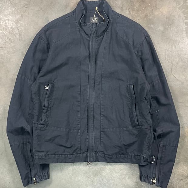 아르마니 익스체인지 2way 바이커 자켓