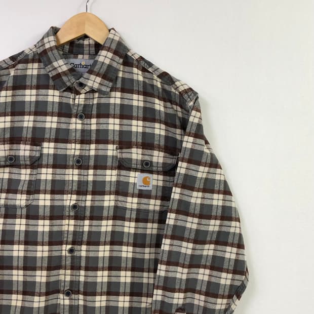 105 칼하트 체크 워크 셔츠