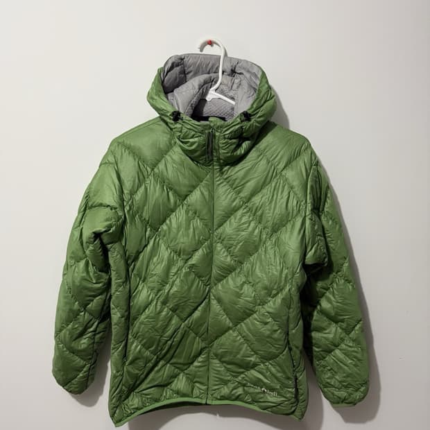 10s 몽벨 U.L. 경량패딩 후디 그린