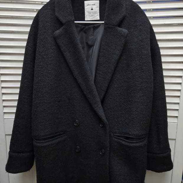 니코앤드 울 더블 코트