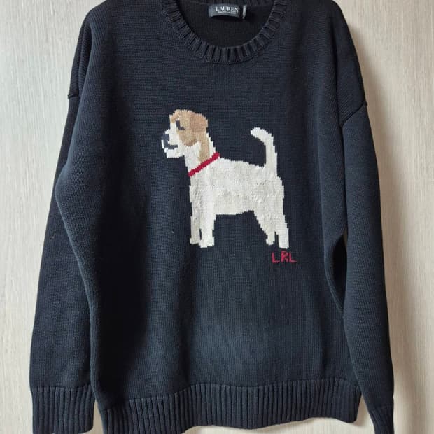 Polo 폴로 랄프로렌 인타르시아 코튼 퍼피 니트 라지