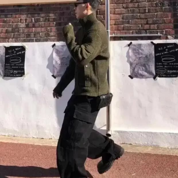 essu 이쓔 니트 집업