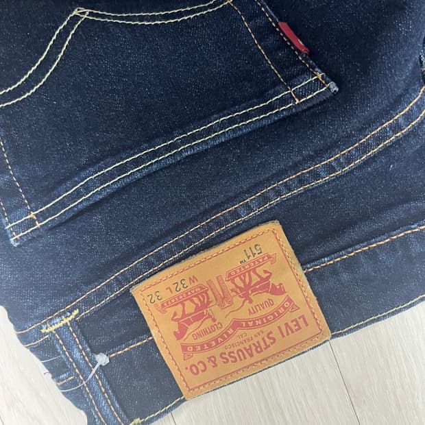 리바이스 511 슬림 다크 인디고 데님 W32 L32