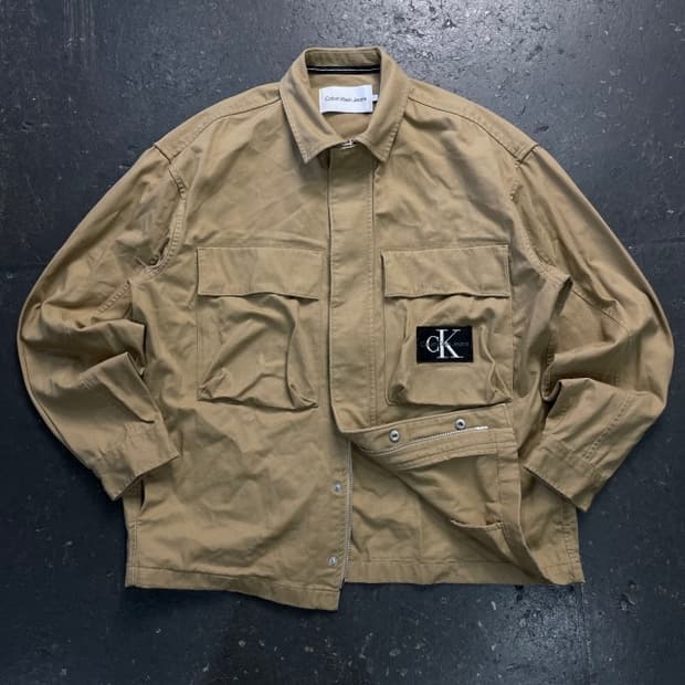 100 캘빈클라인 유틸리티 카고 자켓