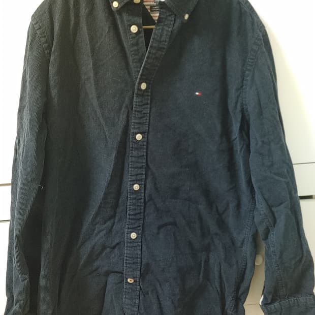 타미힐피거 코듀로이 셔츠 네이비 L