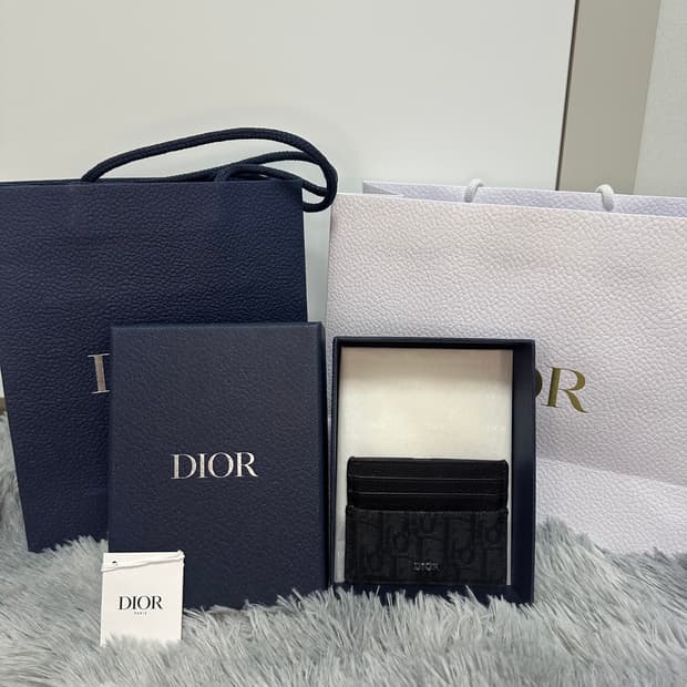 (풀박스) [A급/정품] 디올 오블리크 자카드 카드지갑