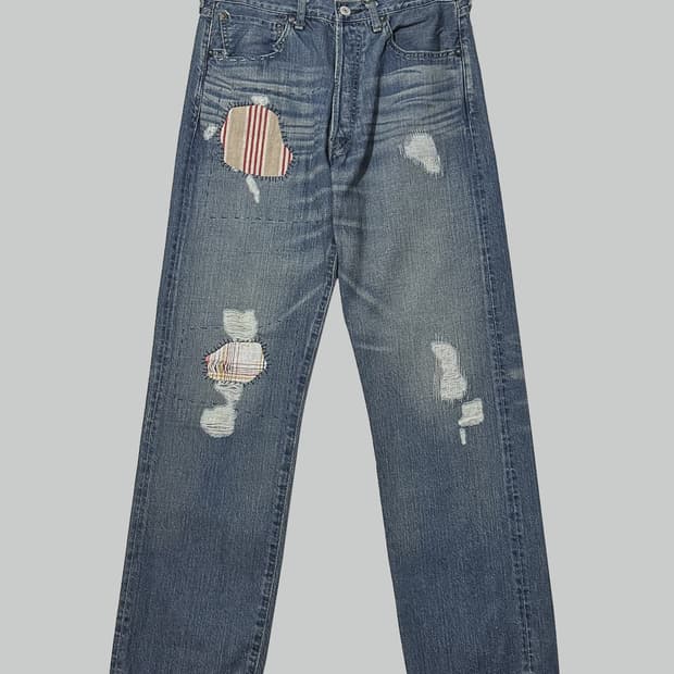 준야 와타나베 리바이스 패치 데님