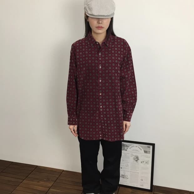 Massimo Dini Corduroy Pattern Shirt