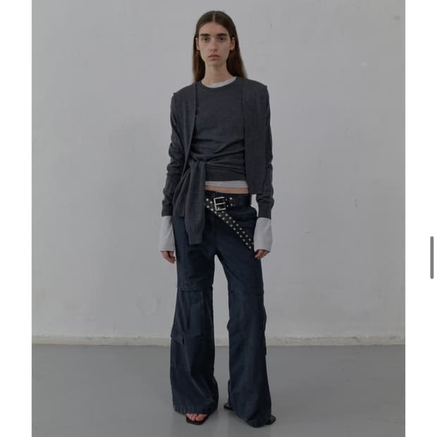 엘씨디씨 티엠 Tide Detail knit top