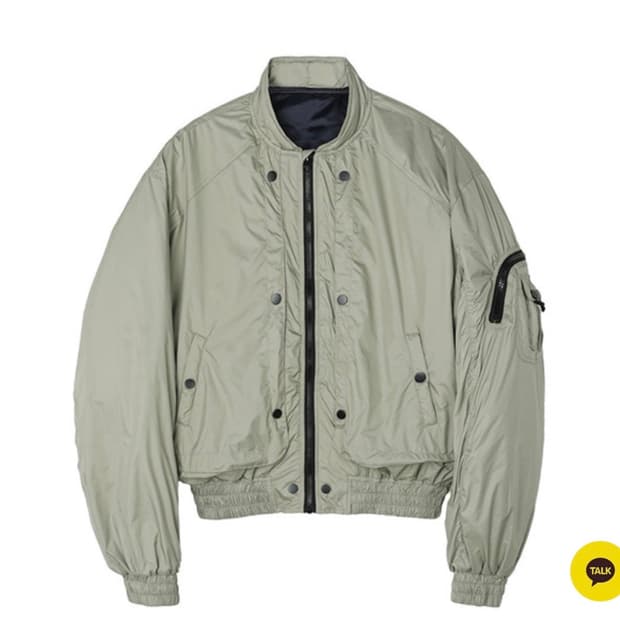 유먼트 나일론 크롭점퍼 (카키)