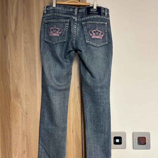 Victoria beckham 로우라이즈 데님 플레어 진