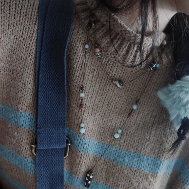 dot tree necklace 도트 트리 핸드메이드 목걸이