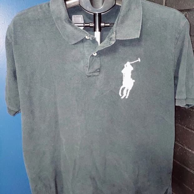 폴로 랄프로렌 빅포니 반팔 카라 티셔츠 블랙 화이트