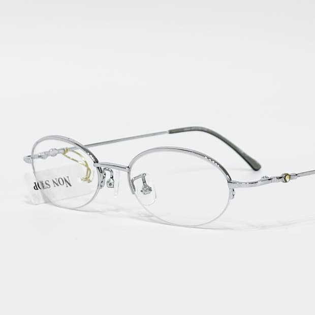 Nonstop 실버 큐빅 반무테 데드스탁 빈티지안경