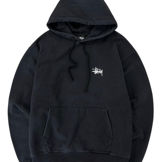 스투시 후드 블랙 (XL) 