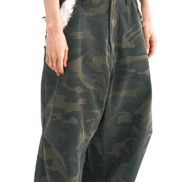 샵페어리 cut-off cotton maxi pants