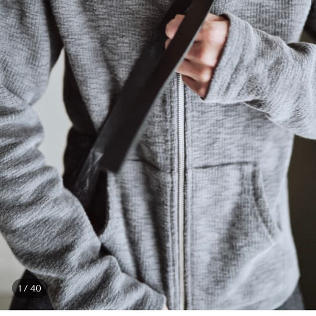 모노프리베 텍스처 후드집업 그레이 2