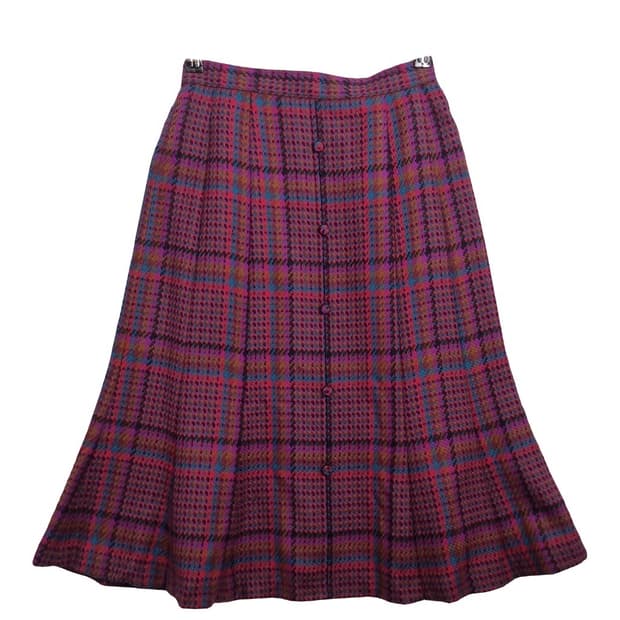 JPN 레트로 체크 스커트 