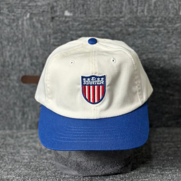 스타터 볼캡 화이트/블루