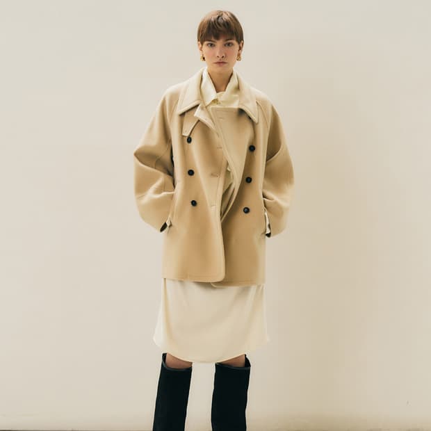 메종마레 핸드메이드 피코트 크림 34